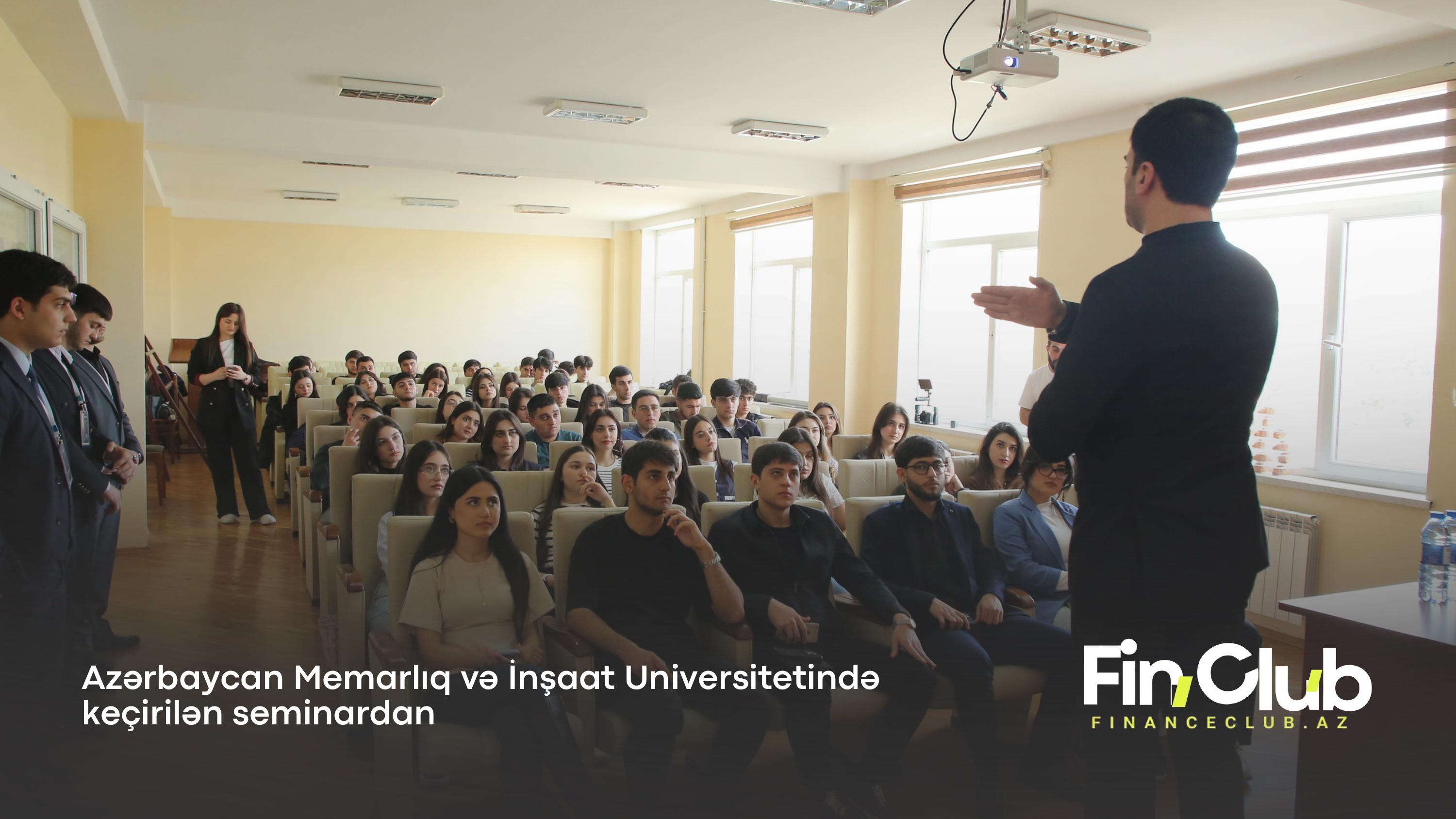 Fin Club seminar çıxışı